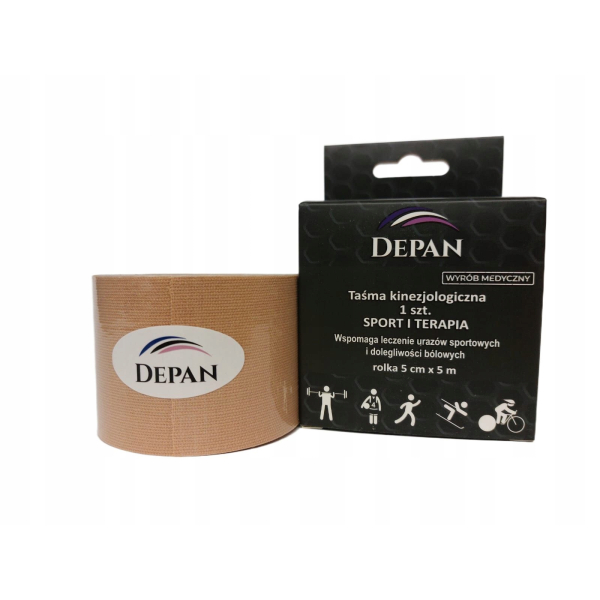 Taśma Kinesiotapingowa Depan Tape – Tejpy 5 cm x 5 m